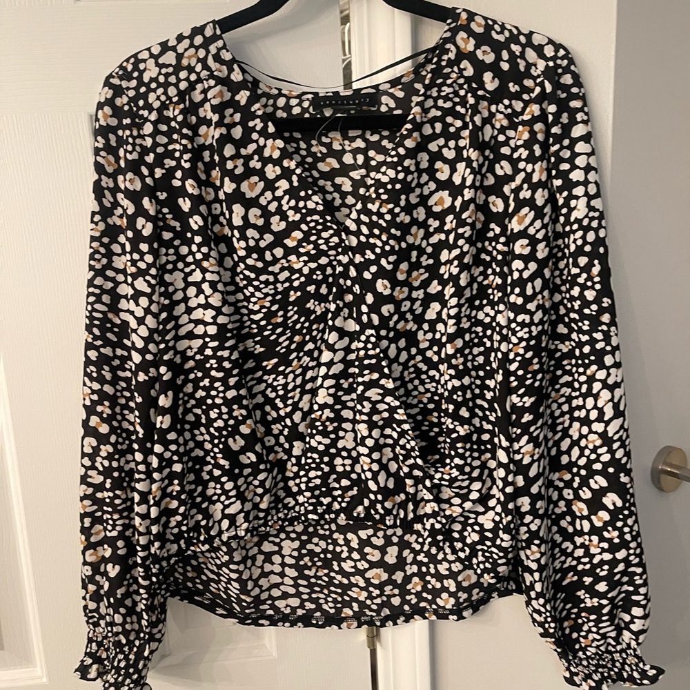 Sanctuary wrap front floral blouse
